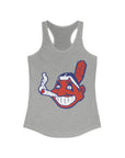 Chiefin Wahoo Wakaanhoo Cleveland Ohio Baseball Women's Ideal Racerback Tank Top