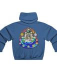 Chakranaut Space Meditation Chakra Planet Hoodie 2 Sided Men's Hooded Sweatshirt By Erin Barnhart X Mythical Merch