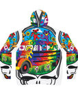 Furthur Bus Dancing Bear Crew Forever Grateful Stealie Dead Lot Unisex Hooded Sweatshirt Athletic Hoodie 95% Recycled Materials (AOP)