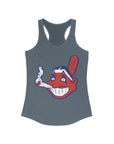 Chiefin Wahoo Wakaanhoo Cleveland Ohio Baseball Women's Ideal Racerback Tank Top