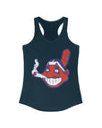 Chiefin Wahoo Wakaanhoo Cleveland Ohio Baseball Women's Ideal Racerback Tank Top