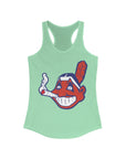 Chiefin Wahoo Wakaanhoo Cleveland Ohio Baseball Women's Ideal Racerback Tank Top