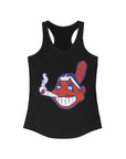 Chiefin Wahoo Wakaanhoo Cleveland Ohio Baseball Women's Ideal Racerback Tank Top