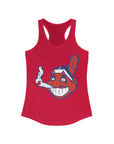 Chiefin Wahoo Wakaanhoo Cleveland Ohio Baseball Women's Ideal Racerback Tank Top