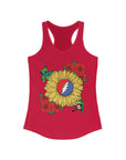 Forever Grateful Terrapin Daisy Dancing Bear Flower Sunflower Turtle Women's Ideal Racerback Tank Top