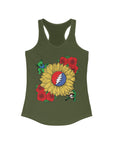 Forever Grateful Terrapin Daisy Dancing Bear Flower Sunflower Turtle Women's Ideal Racerback Tank Top