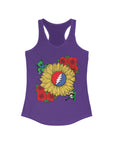 Forever Grateful Terrapin Daisy Dancing Bear Flower Sunflower Turtle Women's Ideal Racerback Tank Top