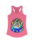 Chakranaut Space Meditation Chakra Planet Women's Ideal Racerback Tank Top