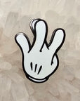 West Side Mickey Hand Sign Mouse 90s Cartoon Enamel Pins Hat Pins Lapel Pin Brooch Badge Festival Pin