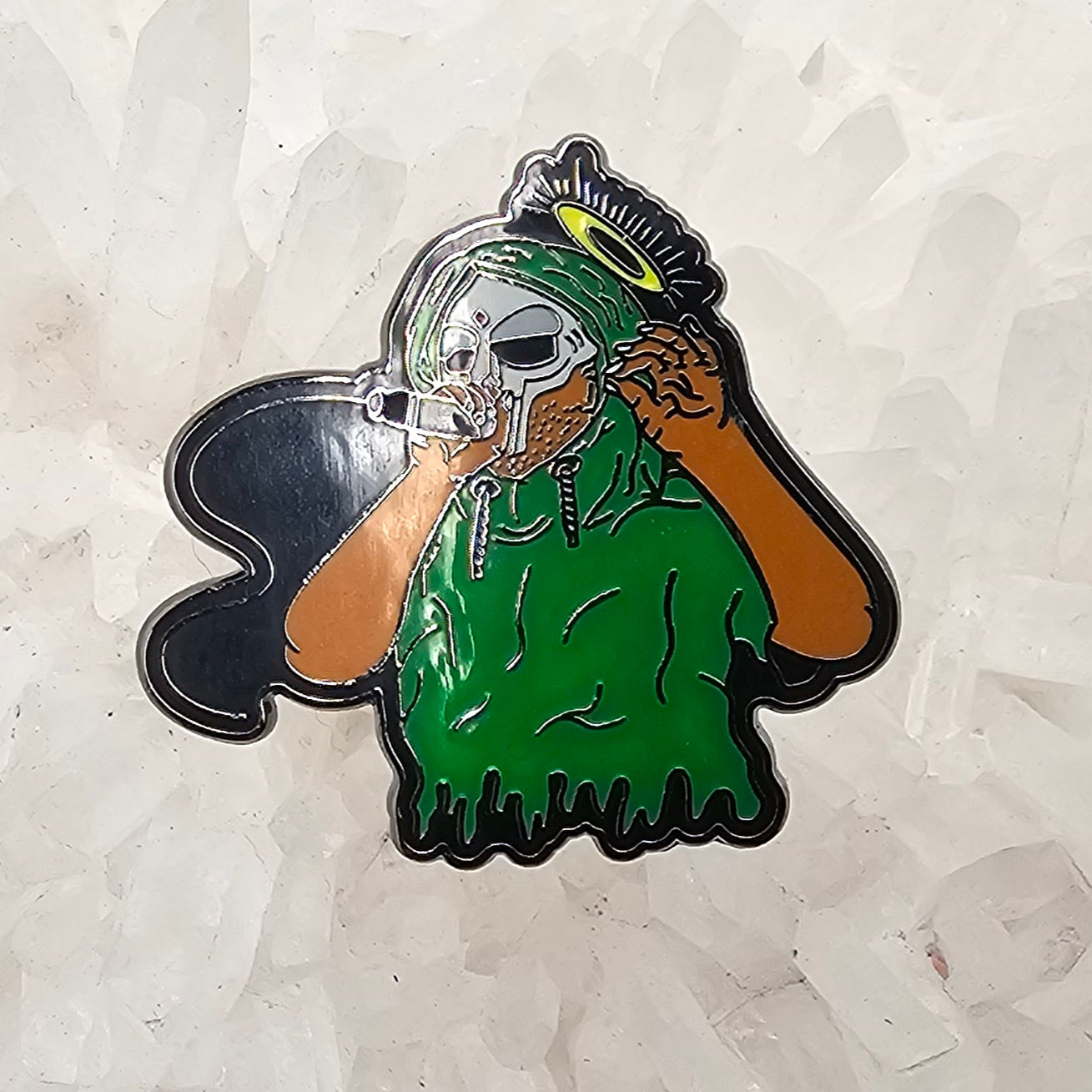 MF Doom Bubble Bestickter Aufbügel-Patch - Hip Hop & Rap Style Der 90er