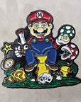 Super Stoner Bros Boss Mushroom Man Mario Enamel Pins Hat Pins Lapel Pin Brooch Badge Festival Pin