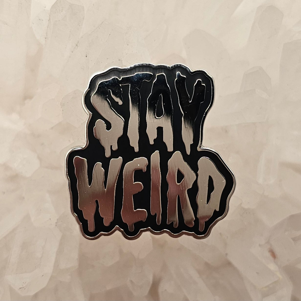 Stay Weird Polished Metal Enamel Pins Hat Pins Lapel Pin Brooch Badge Festival Pin