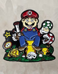 Super Stoner Bros Boss Mushroom Man Mario Enamel Pins Hat Pins Lapel Pin Brooch Badge Festival Pin