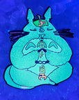 Meditation Rabbit Chakra Totoro Manga Studio Bunny Ghibli Anime Glow Enamel Pin Hat Pin Lapel Pin Brooch Badge Festival Pin