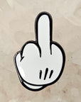Fuck Off Finger Mickey Cartoon Hand Mouse Black Nickel & Enamel Pins Hat Pins Lapel Pin Brooch Badge Festival Pin