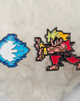 8 Bit Dbz Goku Kamahamaha Blast Anime Manga 2 Piece Enamel Pins Hat Pins Lapel Pin Brooch Badge Festival Pin