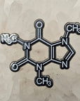 Caffeine Molecule Coffee Glow Enamel Pins Hat Pins Lapel Pin Brooch Badge Festival Pin