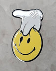 Everything Is Fine Face Melt Smile Mickey Hand Cartoon Mouse Enamel Pins Hat Pins Lapel Pin Brooch Badge Festival Pin