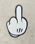 Fuck Off Finger Mickey Cartoon Hand Mouse Black Nickel & Enamel Pins Hat Pins Lapel Pin Brooch Badge Festival Pin