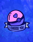 I Choose You Pokeball Love Cute Enamel Pins Hat Pins Lapel Pin Brooch Badge Festival Pin