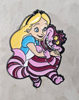 Alice & Cheshire Love In Wonderland Cartoon Movie Enamel Pins Hat Pins Lapel Pin Brooch Badge Festival Pin