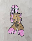 Sexy Mandalorian Babe Star Jedi Sith Scifi Wars Enamel Pins Hat Pins Lapel Pin Brooch Badge Festival Pin