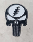 Grateful Punisher Dead Lot Skull Comic Super Hero Black Glow Enamel Pins Hat Pins Lapel Pin Brooch Badge Festival Pin