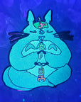 Meditation Rabbit Chakra Totoro Manga Studio Bunny Ghibli Anime Glow Enamel Pin Hat Pin Lapel Pin Brooch Badge Festival Pin