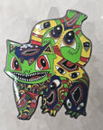 Psychedelic Monster Face Bulbasaur Poke Ball Video Game Enamel Pins Hat Pins Lapel Pin Brooch Badge Festival Pin