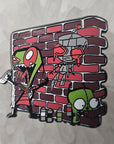 Girffiti Invader Gir Graffiti Zim Glow Enamel Pins Hat Pins Lapel Pin Brooch Badge Festival Pin