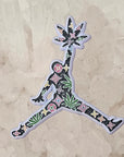 Jump Weed Man Jordan 420 Basketball V1 Glow Enamel Pins Hat Pins Lapel Pin Brooch Badge Festival Pin