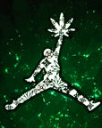 Jump Weed Man Jordan 420 Basketball V2 Glow Enamel Pins Hat Pins Lapel Pin Brooch Badge Festival Pin