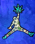 Jump Weed Man Jordan 420 Basketball V4 Glow Enamel Pins Hat Pins Lapel Pin Brooch Badge Festival Pin