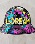 Lsdream Disco Dome Fractal Bucket Hat Disco Ball Wakaan Edm Dj Dubstep Enamel Pins Hat Pins Lapel Pin Brooch Badge Festival Pin