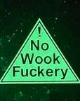 No Wook Fuckery Green Glow Enamel Pins Hat Pins Lapel Pin Brooch Badge Festival Pin