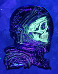 Undead Astronaut Space Skeleton Cosmonaut Universe White Glow Skull Enamel Pins Hat Pins Lapel Pin Brooch Badge Festival Pin