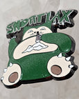 3D Snortlax Festimon Pokeball Game Pintendo Boy Video Game Cartoon Rounded 3D Enamel Pins Hat Pins Lapel Pin Brooch Badge Festival Pin