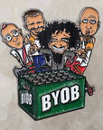BYOB System Of A Beer Down Metal Rock Music Enamel Pins Hat Pins Lapel Pin Brooch Badge Festival Pin