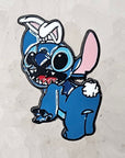 Fluffy Bunny Butt Stitch Aliens Cartoon Enamel Pins Hat Pins Lapel Pin Brooch Badge Festival Pin