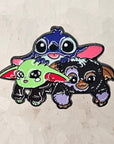 Baby Stitch Yoda Star Alien Wars Mashup Cartoon Enamel Pins Hat Pins Lapel Pin Brooch Badge Festival Pin
