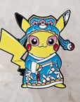 Geisha Girl Pikachu V3 Chinese Pokeball Pintendo Video Game Enamel Pins Hat Pins Lapel Pin Brooch Badge Festival Pin