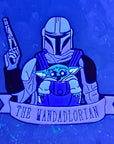 Baby Yoda & Mando Grogu Star Mandalorian Wars Cartoon Movie Game Enamel Pins Hat Pins Lapel Pin Brooch Badge Festival Pin
