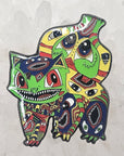 Psychedelic Monster Face Bulbasaur Poke Ball Video Game Enamel Pins Hat Pins Lapel Pin Brooch Badge Festival Pin