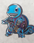 Psychedelic Monster Face Squirtle Poke Ball Video Game Enamel Pins Hat Pins Lapel Pin Brooch Badge Festival Pin