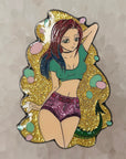 Kinked Anime Dragon Girl Fantasy Cosplay Erotic Cartoon Pin Up Glitter Enamel Pins Hat Pins Lapel Pin Brooch Badge Festival Pin