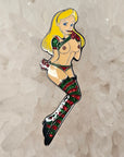 Alice In Lewd Land V2 Wonderland Kinked Erotic 90s Cartoon Pin Up Glitter Enamel Pins Hat Pins Lapel Pin Brooch Badge Festival Pin