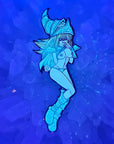 Lewd Dark Magician V2 Yu Gi Girl Oh Erotic 90s Cartoon Pin Up Glitter Enamel Pins Hat Pins Lapel Pin Brooch Badge Festival Pin
