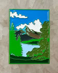 Bob Lush Mountain Ross Painting Inspired Enamel Pins Hat Pins Lapel Pin Brooch Badge Festival Pin