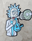 Stoner Rick Smokey Morty 2000s Cartoon Weed Parody Enamel Pins Hat Pins Lapel Pin Brooch Badge Festival Pin