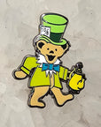 Forever Grateful Mad Hatter Dancing Bear Dead In Wonderland Enamel Pins Hat Pins Lapel Pin Brooch Badge Festival Pin